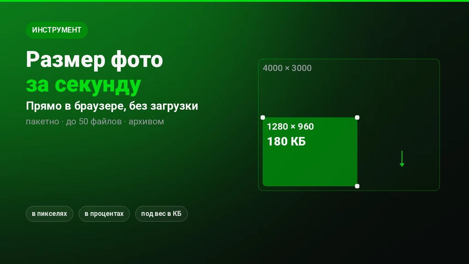 Изменить размер фото онлайн